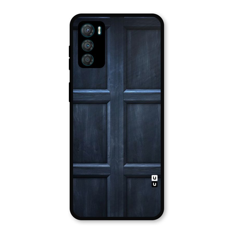 Blue Door Design Metal Back Case for Moto G42