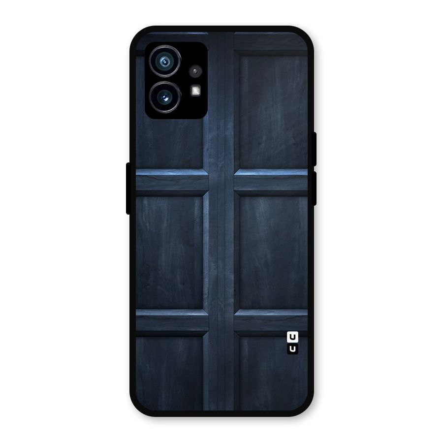 Blue Door Design Metal Back Case for Nothing Phone 1