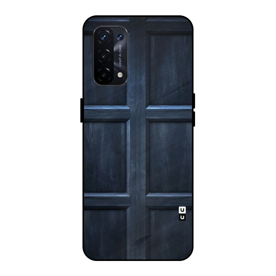 Blue Door Design Metal Back Case for Oppo A74 5G