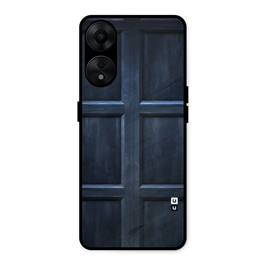Blue Door Design Metal Back Case for Oppo A78 5G