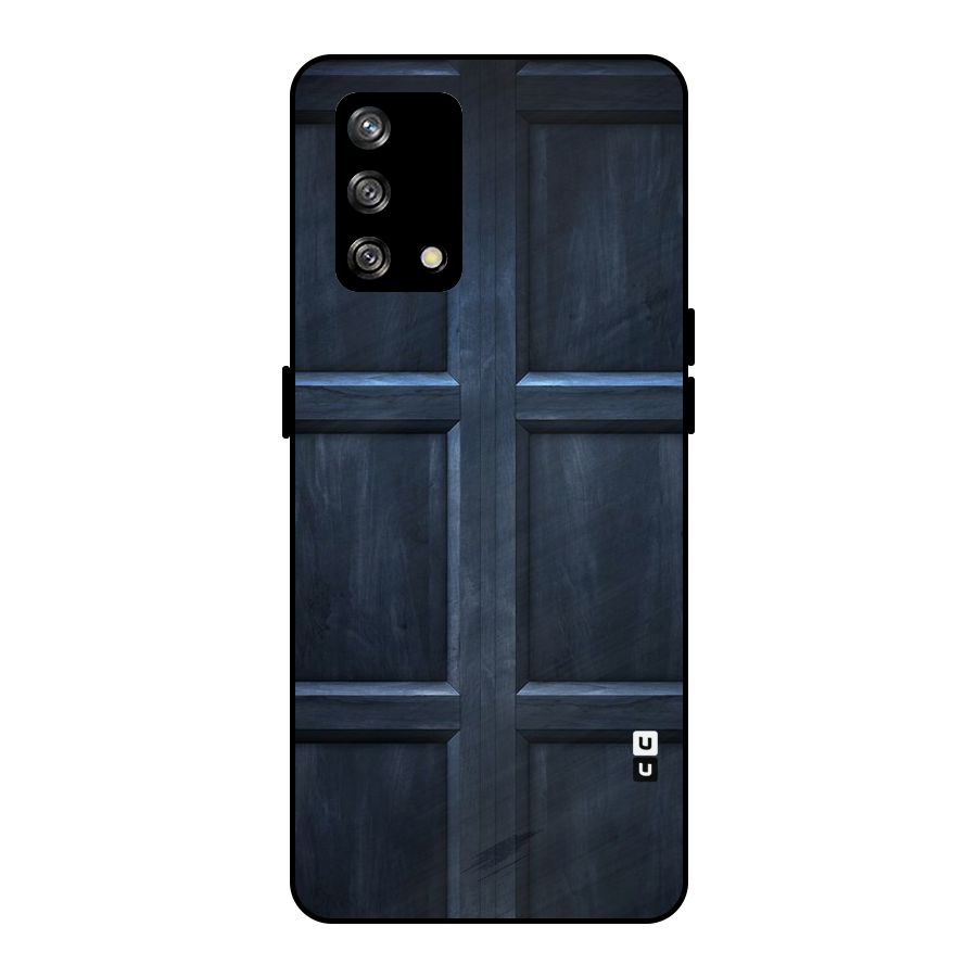 Blue Door Design Metal Back Case for Oppo F19