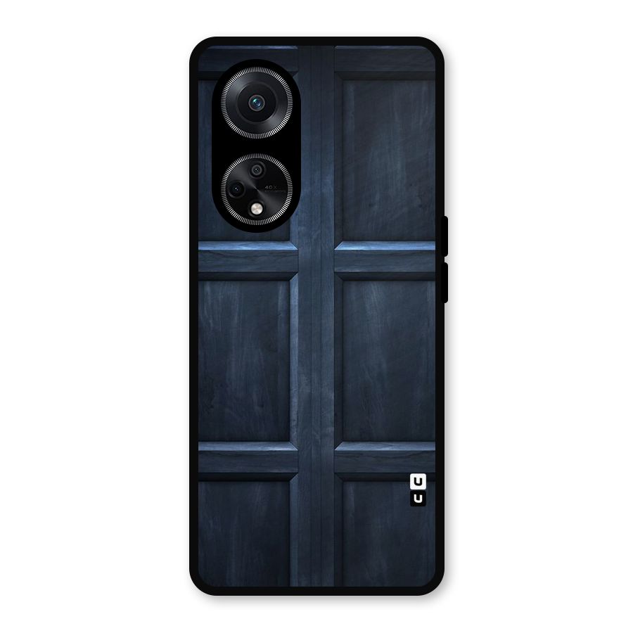 Blue Door Design Metal Back Case for Oppo F23
