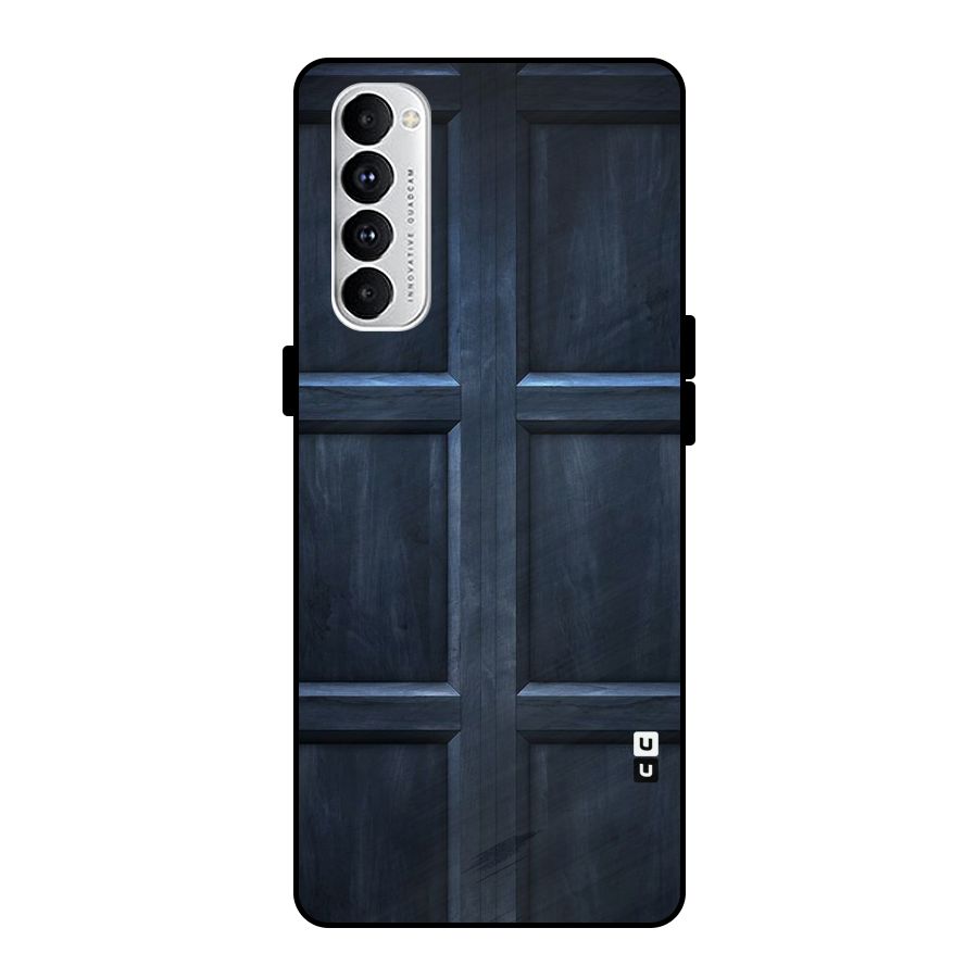 Blue Door Design Metal Back Case for Oppo Reno4 Pro