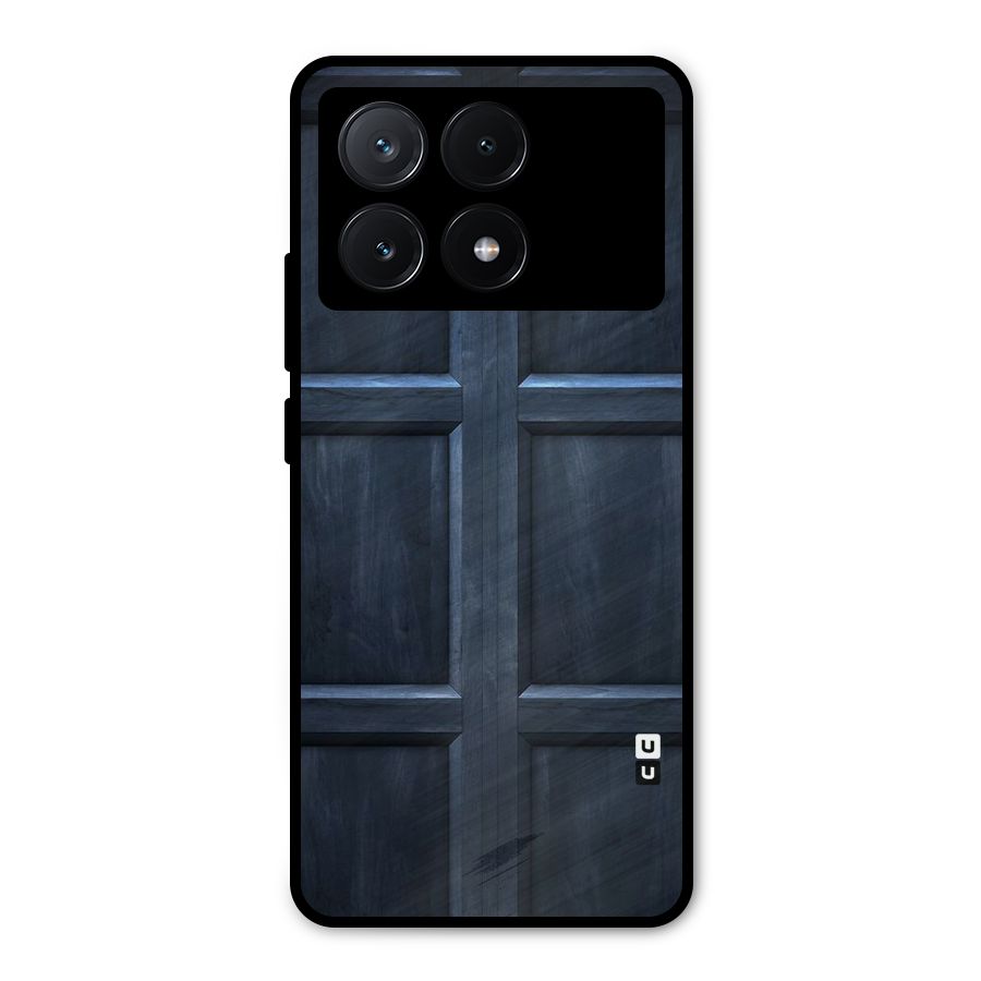 Blue Door Design Metal Back Case for Poco X6 Pro