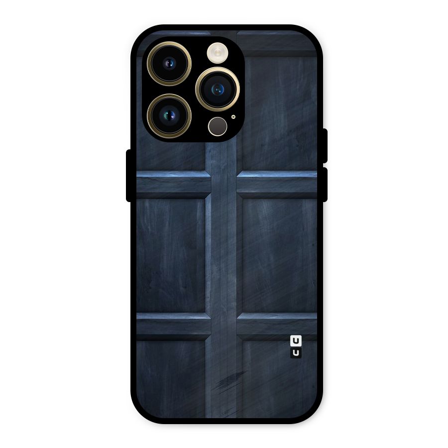 Blue Door Design Metal Back Case for iPhone 14 Pro