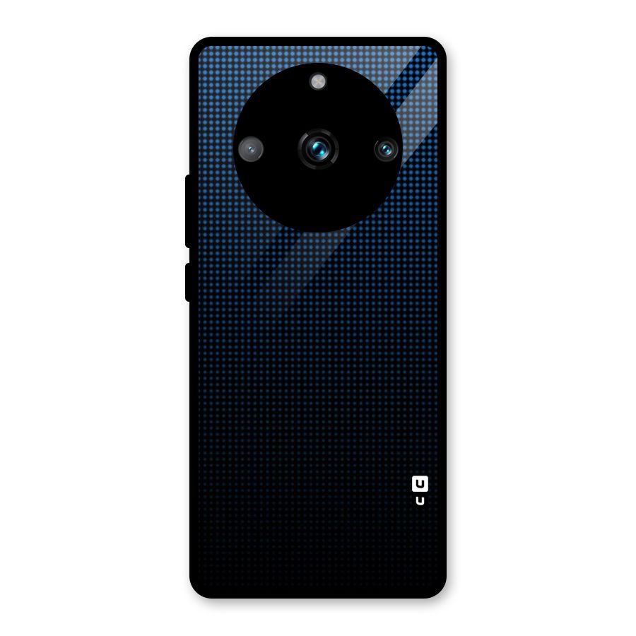 Blue Dots Shades Glass Back Case for Realme 11 Pro Plus