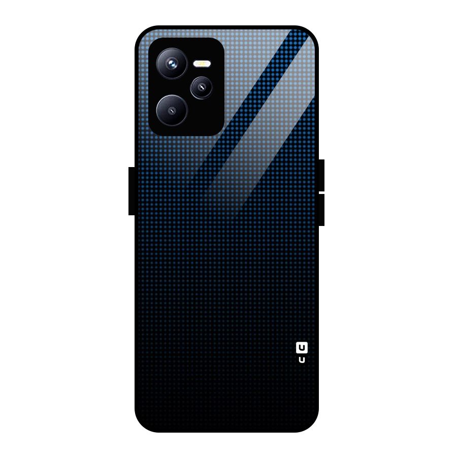 Blue Dots Shades Glass Back Case for Realme C35