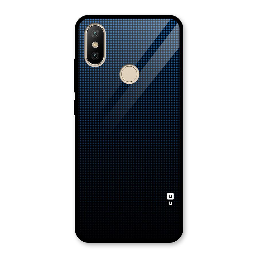 Blue Dots Shades Glass Back Case for Redmi A2
