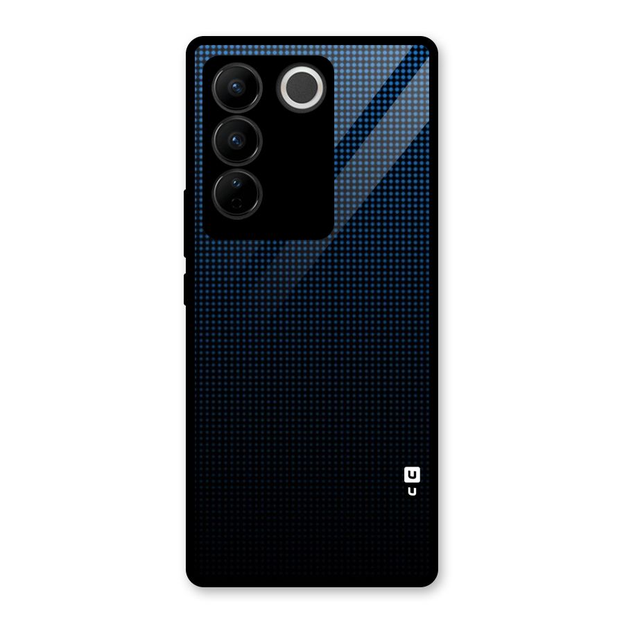 Blue Dots Shades Glass Back Case for Vivo V27