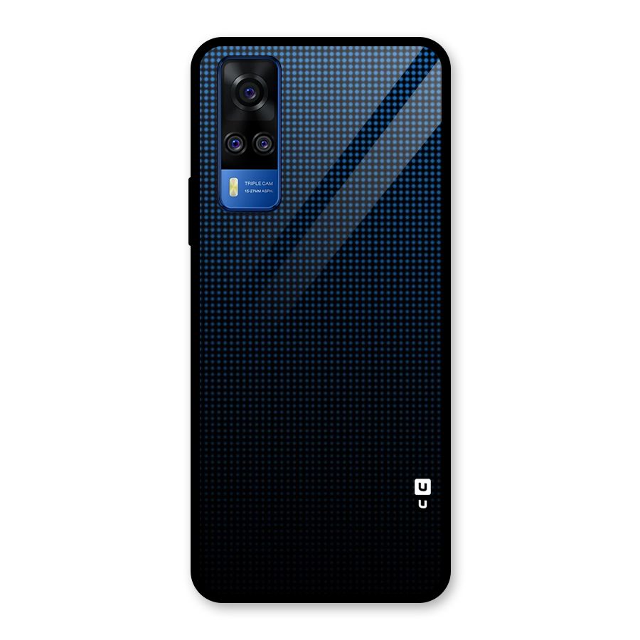 Blue Dots Shades Glass Back Case for Vivo Y31