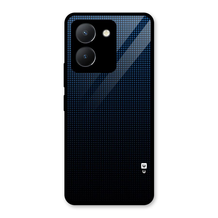 Blue Dots Shades Glass Back Case for Vivo Y36