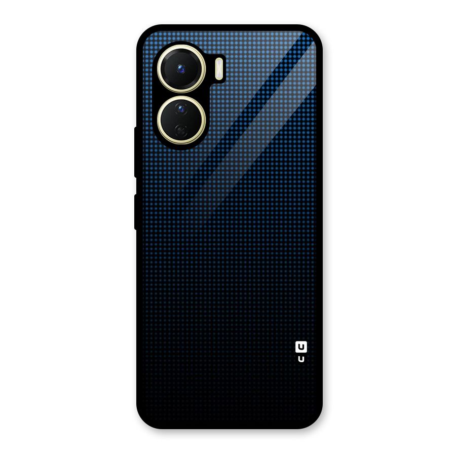 Blue Dots Shades Glass Back Case for Vivo Y56