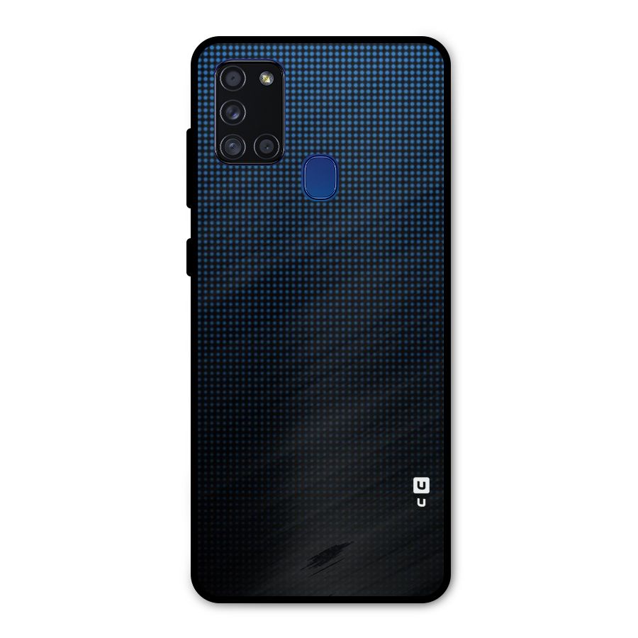 Blue Dots Shades Metal Back Case for Galaxy A21s