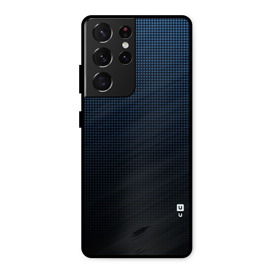 Blue Dots Shades Metal Back Case for Galaxy S21 Ultra 5G