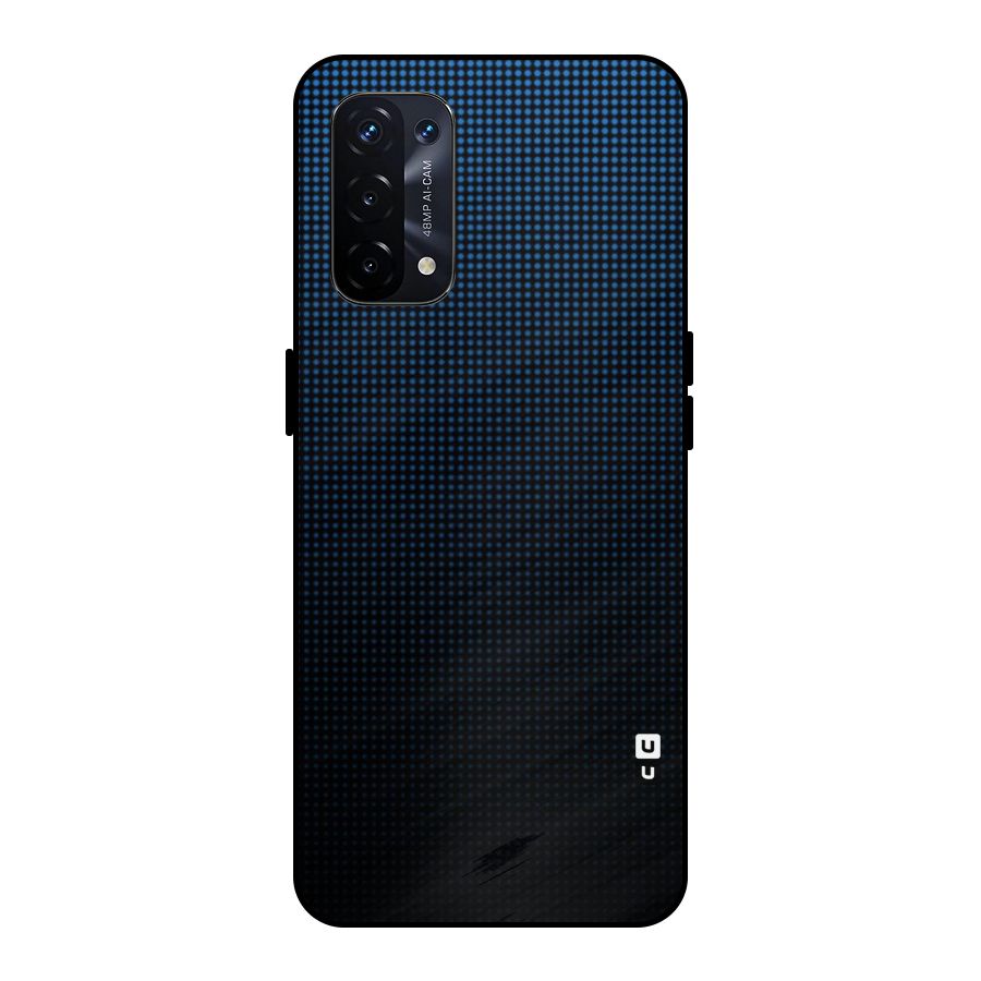 Blue Dots Shades Metal Back Case for Oppo A74 5G