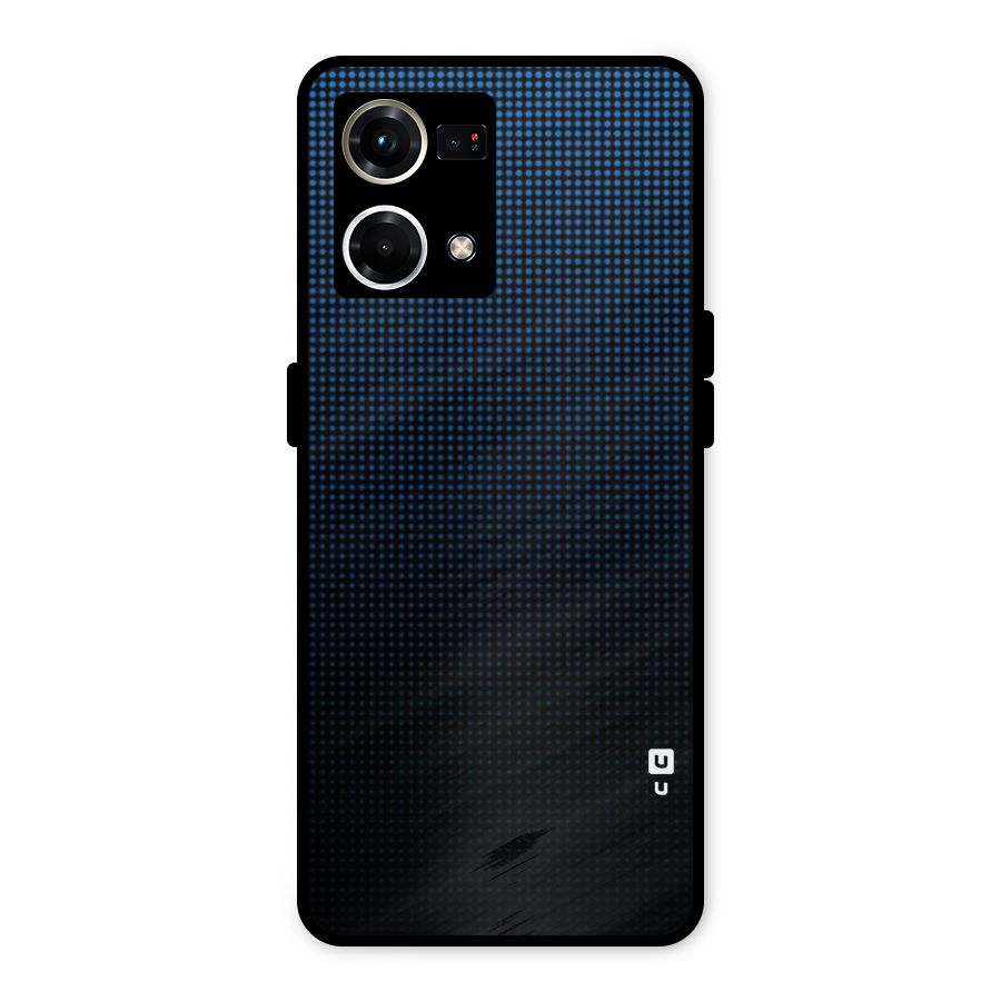 Blue Dots Shades Metal Back Case for Oppo F21 Pro 4G