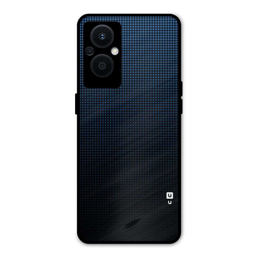 Blue Dots Shades Metal Back Case for Oppo F21 Pro 5G