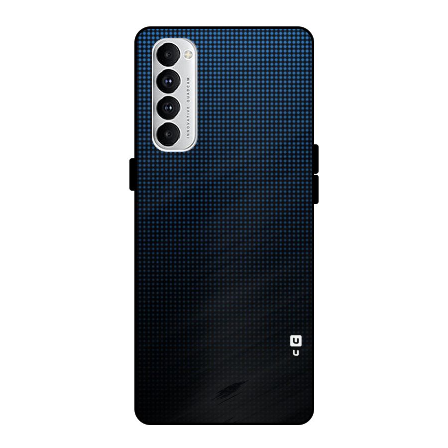 Blue Dots Shades Metal Back Case for Oppo Reno4 Pro