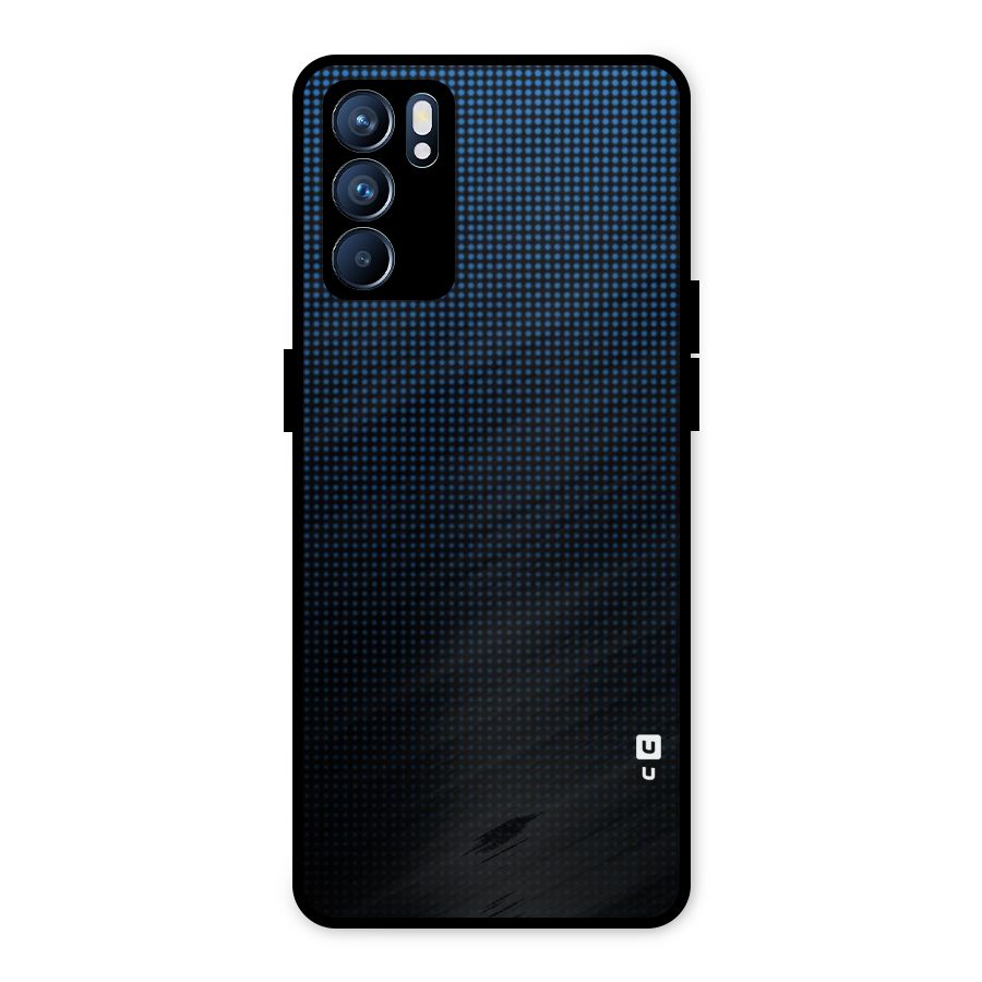 Blue Dots Shades Metal Back Case for Oppo Reno6 5G
