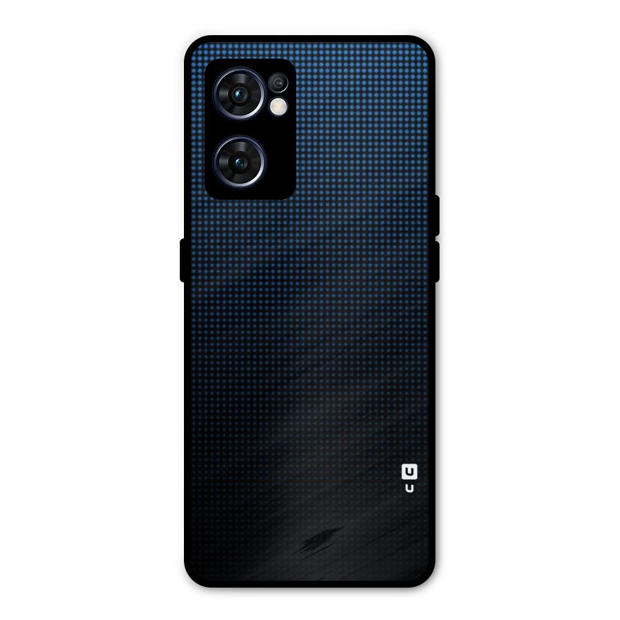 Blue Dots Shades Metal Back Case for Oppo Reno7 5G