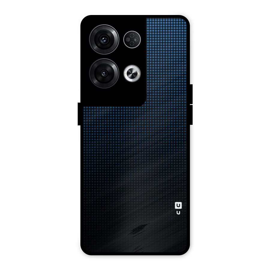 Blue Dots Shades Metal Back Case for Oppo Reno8 Pro 5G