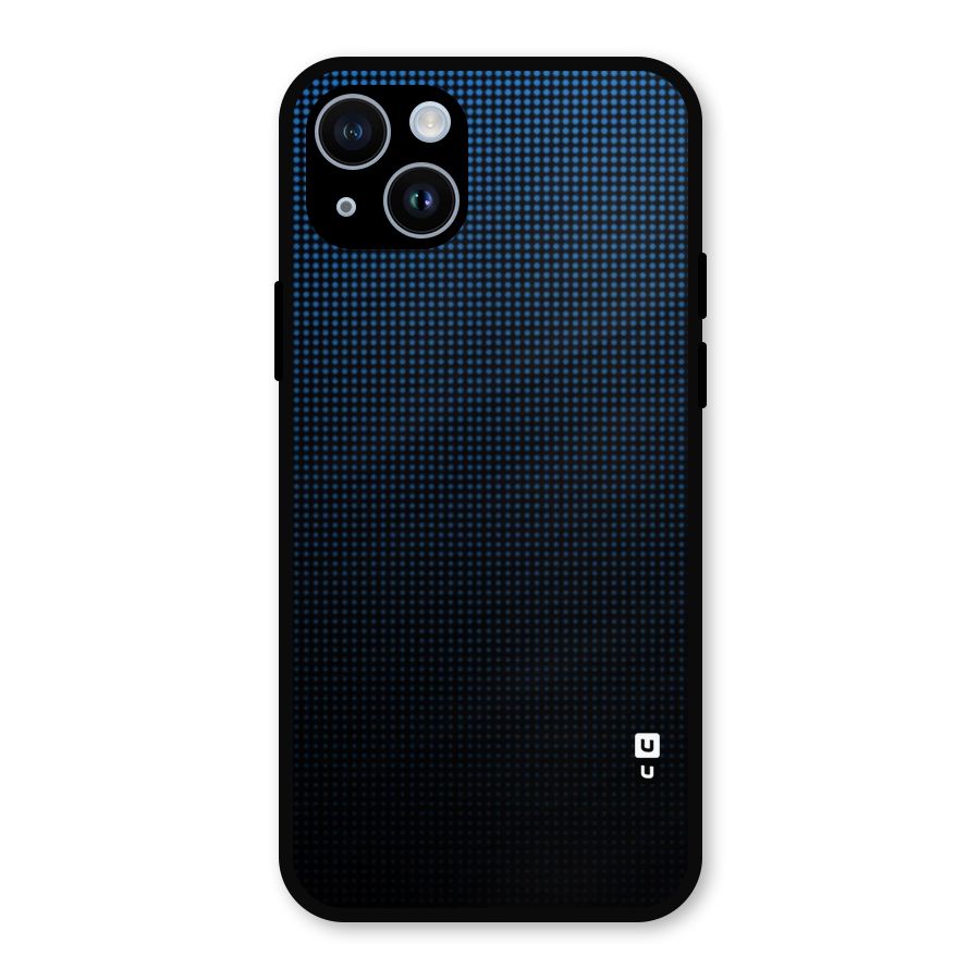 Blue Dots Shades Metal Back Case for iPhone 14