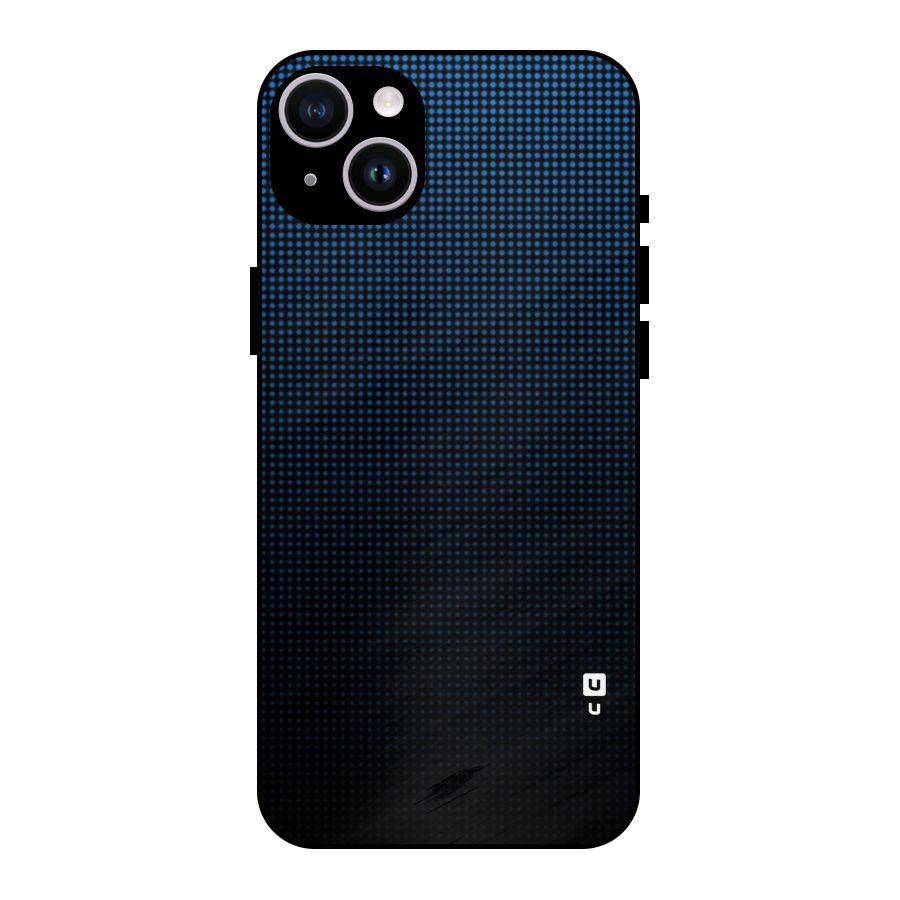 Blue Dots Shades Metal Back Case for iPhone 14 Plus