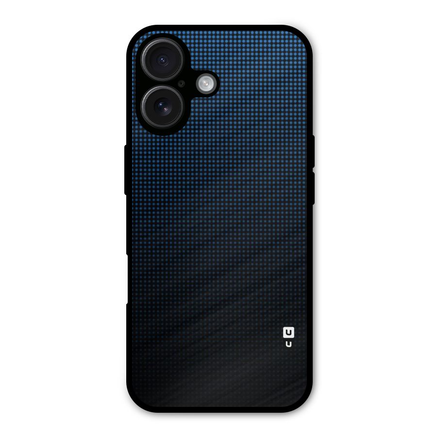 Blue Dots Shades Metal Back Case for iPhone 16