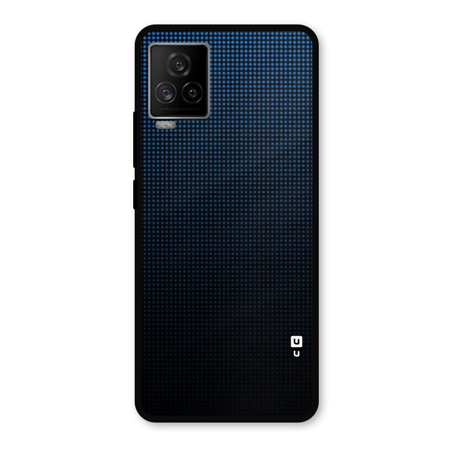 Blue Dots Shades Metal Back Case for iQOO 7 Legend 5G