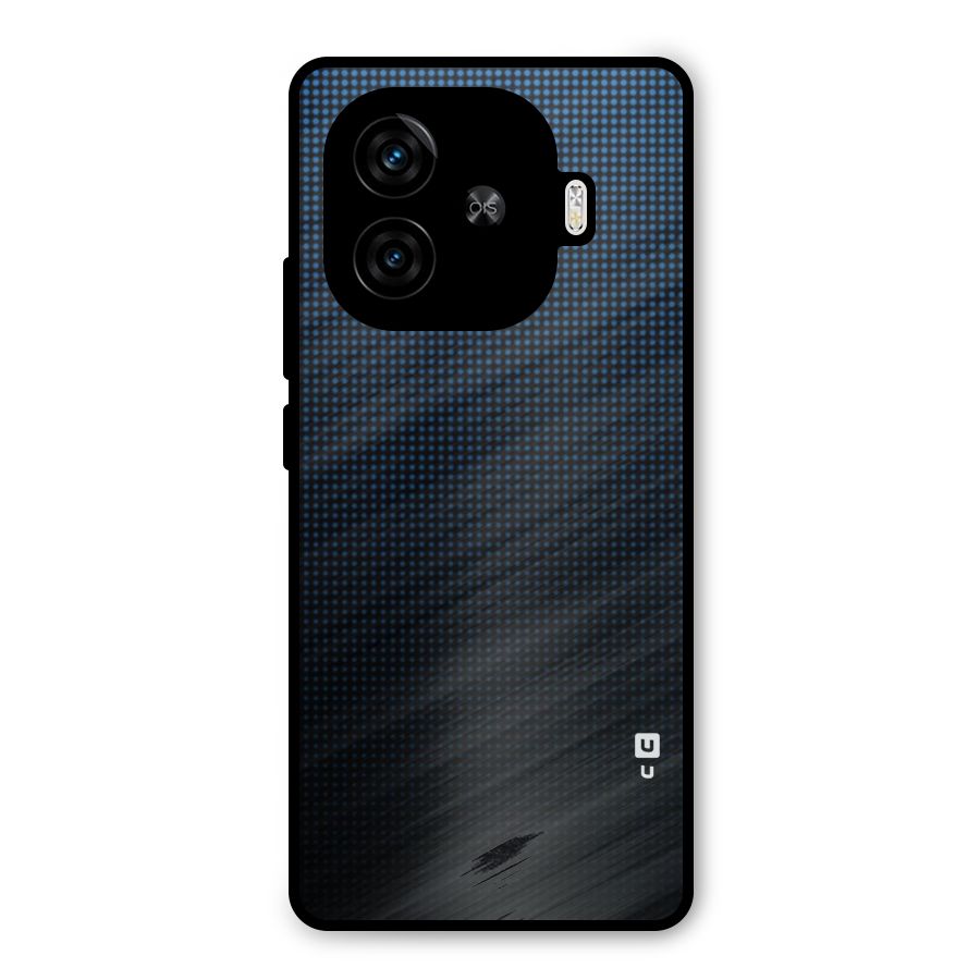 Blue Dots Shades Metal Back Case for iQOO Z9 Turbo