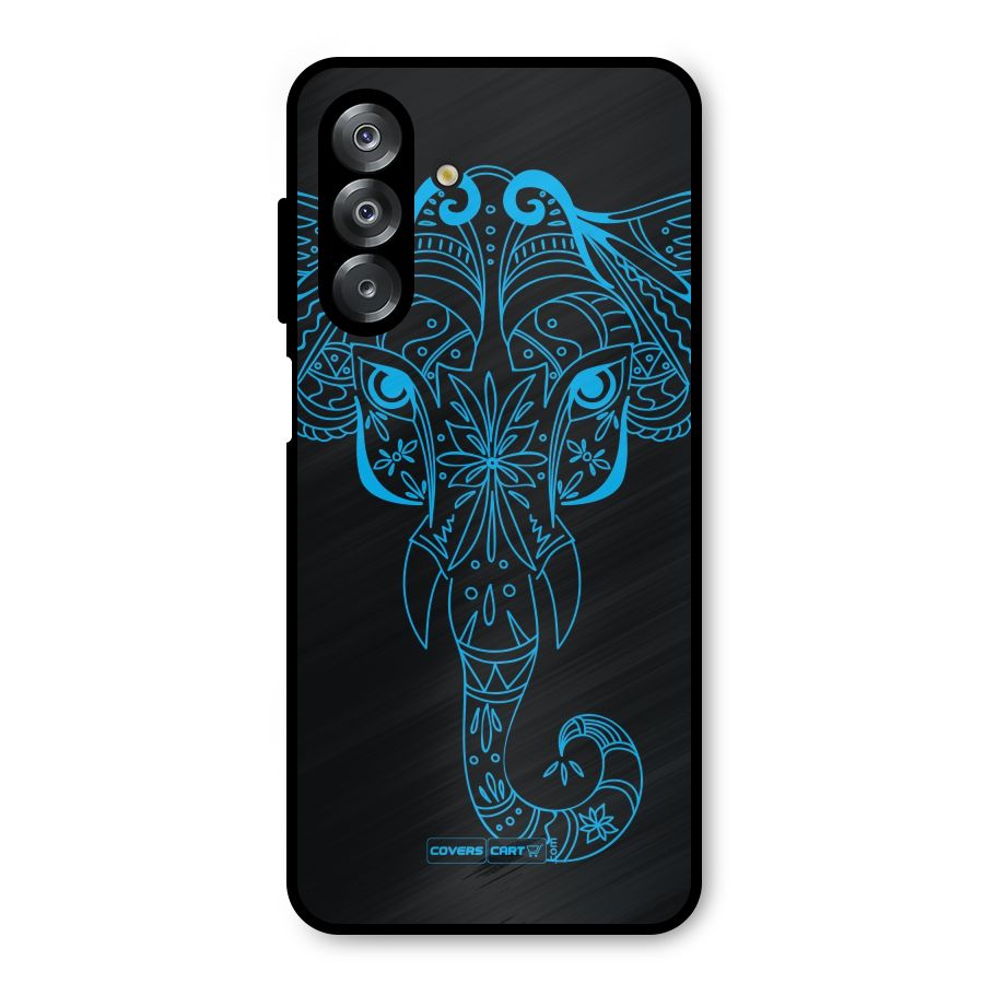 Blue Elephant Ethnic Metal Back Case for Galaxy A26