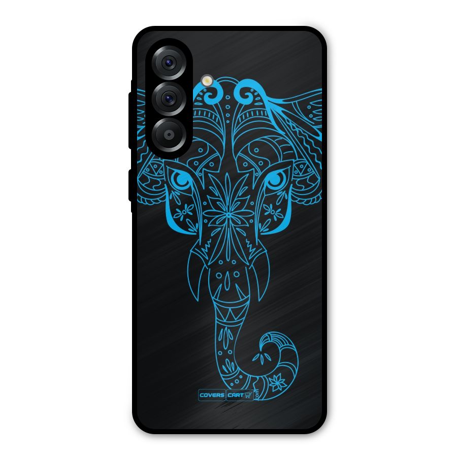 Blue Elephant Ethnic Metal Back Case for Galaxy A36