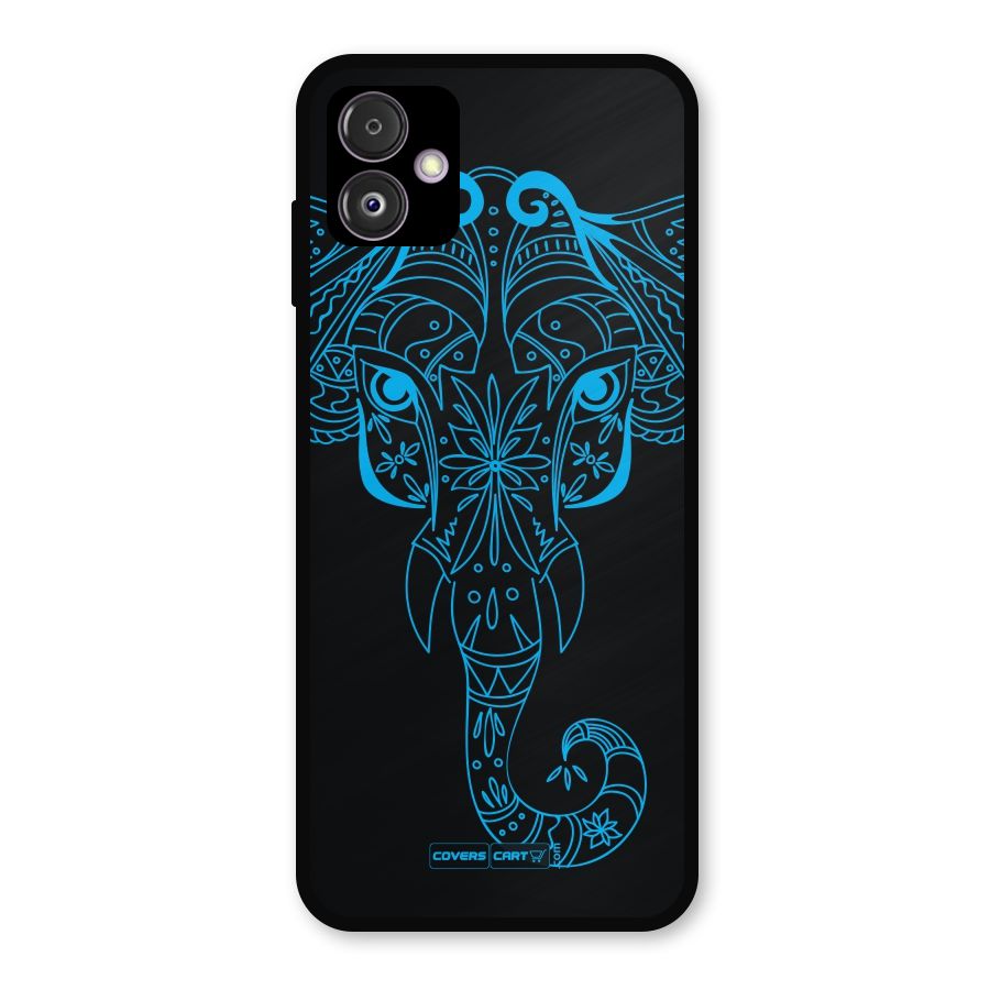 Blue Elephant Ethnic Metal Back Case for Galaxy F14