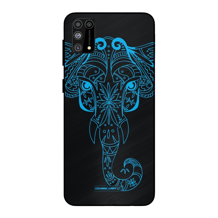 Blue Elephant Ethnic Metal Back Case for Galaxy F41