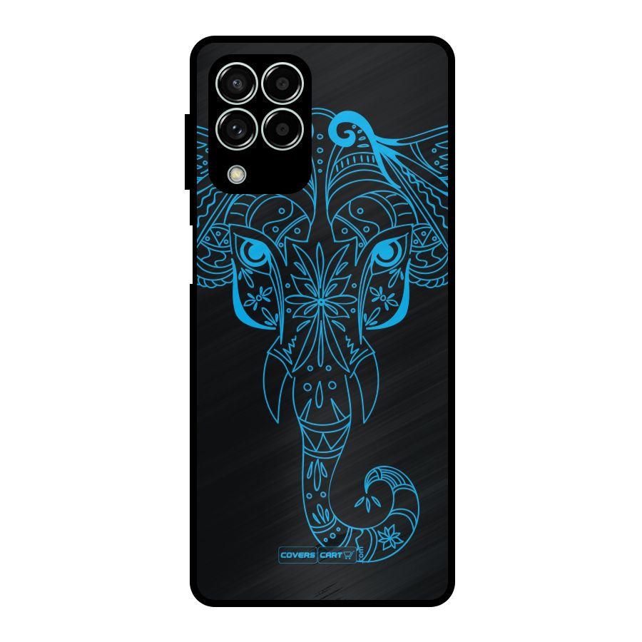 Blue Elephant Ethnic Metal Back Case for Galaxy M33