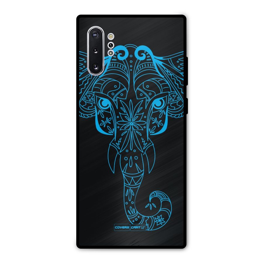 Blue Elephant Ethnic Metal Back Case for Galaxy Note 10 Plus