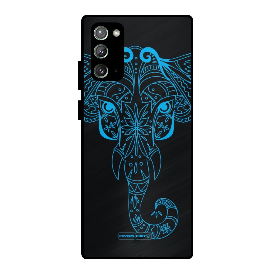 Blue Elephant Ethnic Metal Back Case for Galaxy Note 20