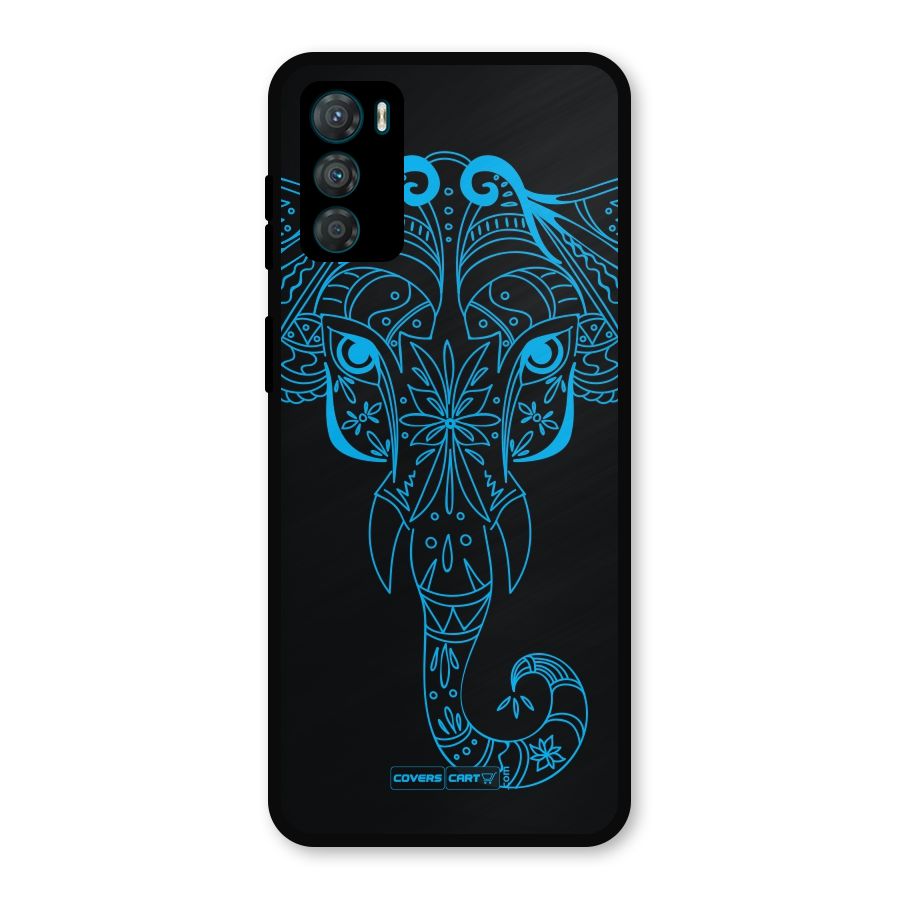 Blue Elephant Ethnic Metal Back Case for Moto G42