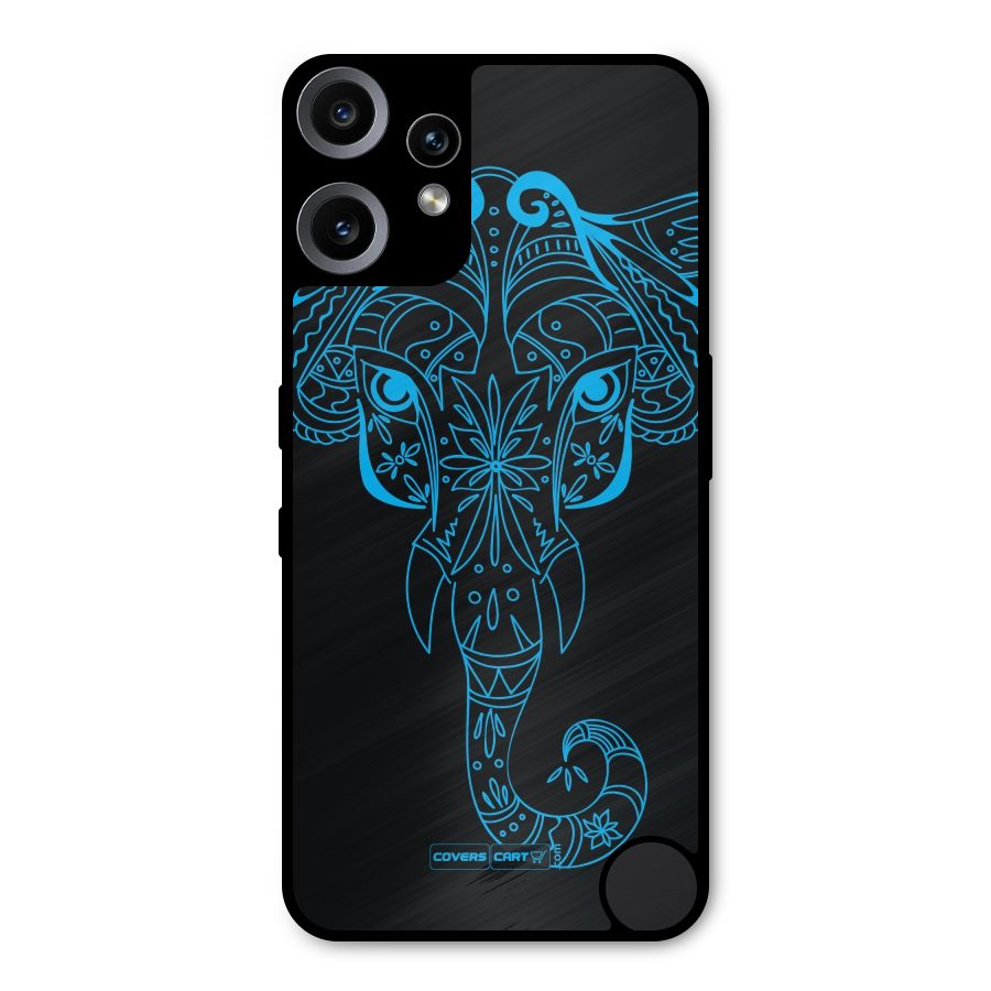 Blue Elephant Ethnic Metal Back Case for Nothing CMF Phone 2 Pro