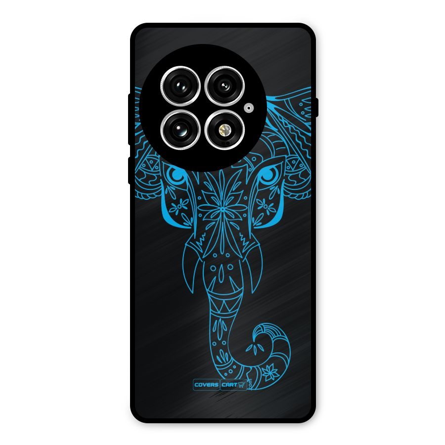Blue Elephant Ethnic Metal Back Case for OnePlus 13