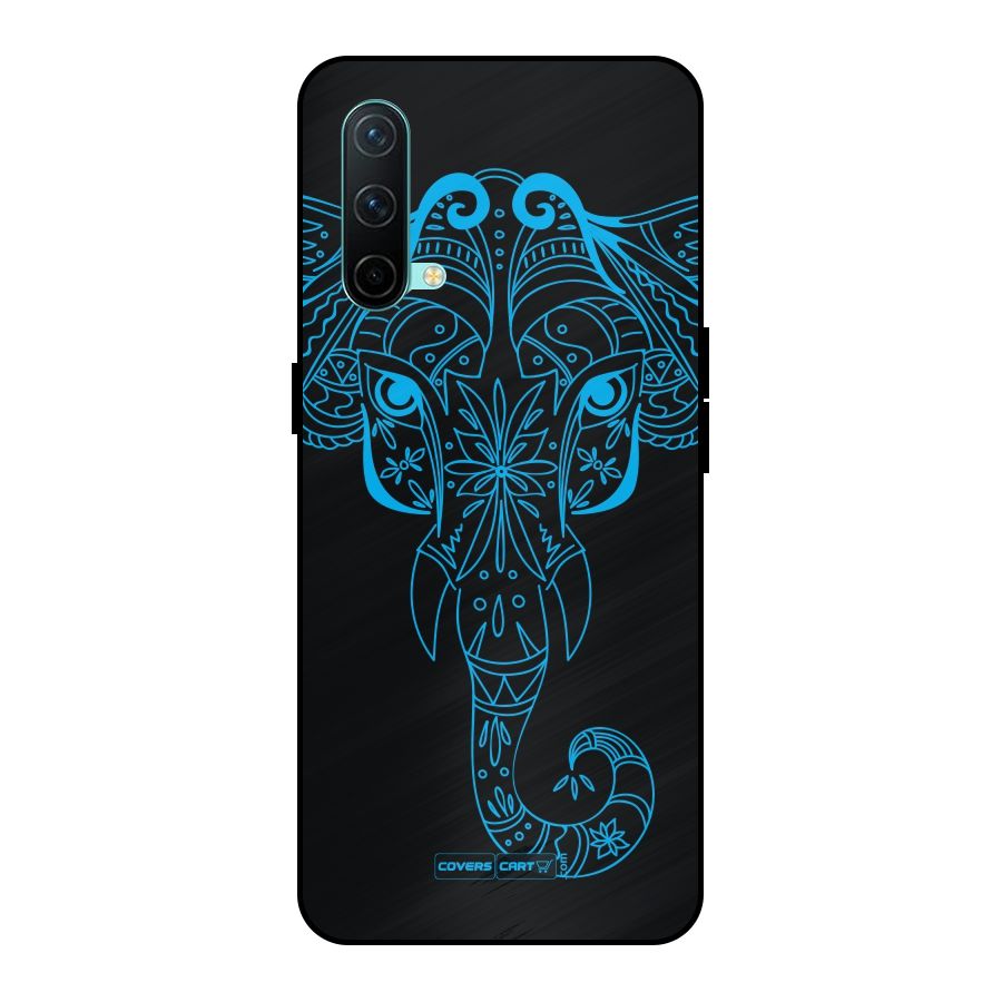 Blue Elephant Ethnic Metal Back Case for OnePlus Nord CE 5G