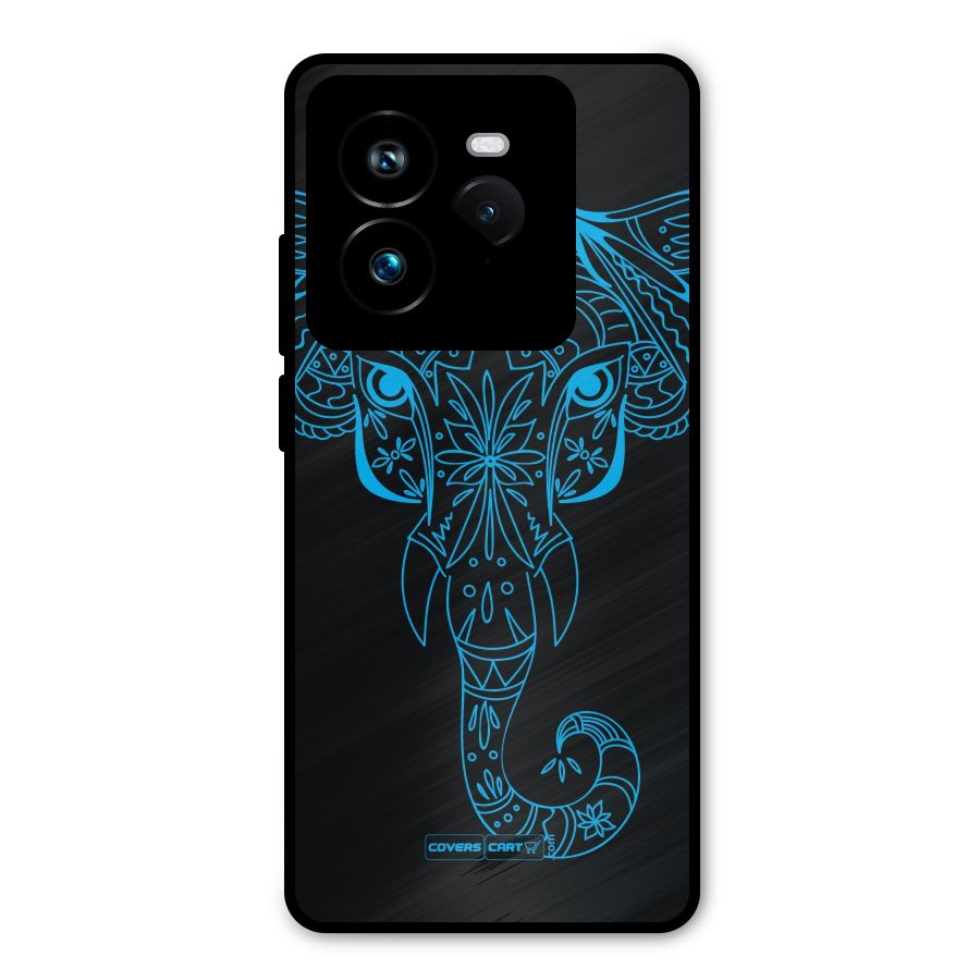 Blue Elephant Ethnic Metal Back Case for Realme GT 7 Pro
