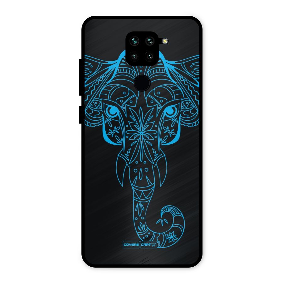 Blue Elephant Ethnic Metal Back Case for Redmi Note 9
