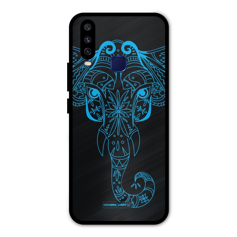 Blue Elephant Ethnic Metal Back Case for Vivo V17