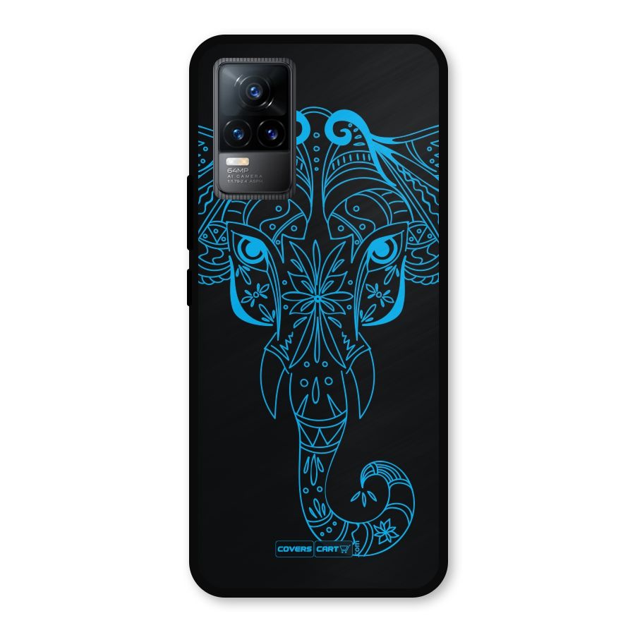 Blue Elephant Ethnic Metal Back Case for Vivo Y73