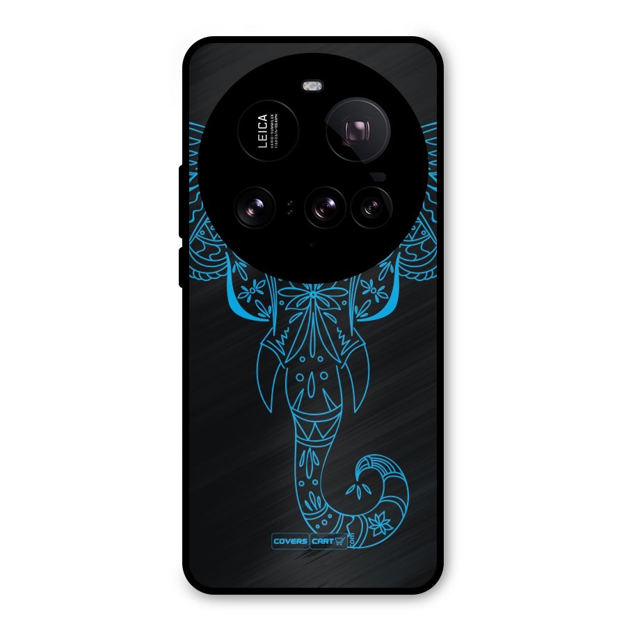 Blue Elephant Ethnic Metal Back Case for Xiaomi 15 Ultra