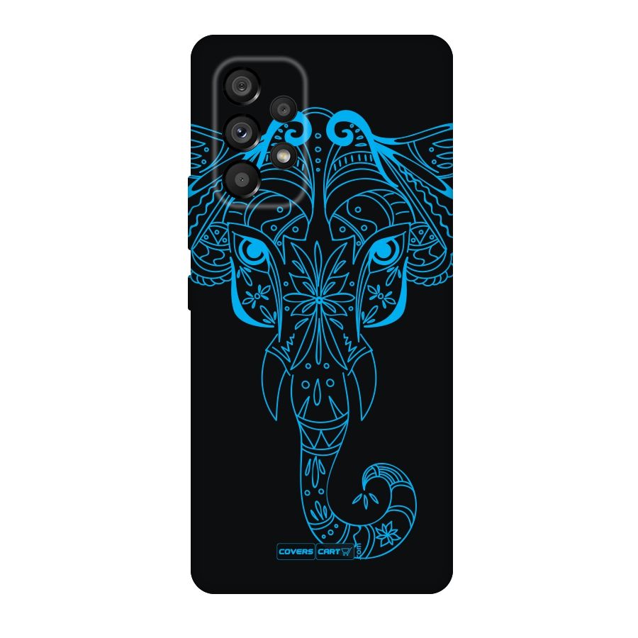 Blue Elephant Ethnic Original Polycarbonate Back Case for Galaxy A53 5G