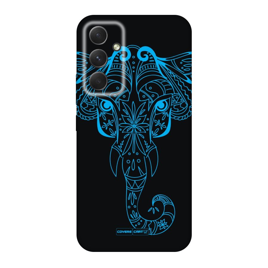 Blue Elephant Ethnic Original Polycarbonate Back Case for Galaxy A54