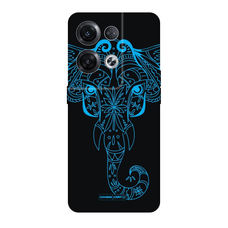 Blue Elephant Ethnic Original Polycarbonate Back Case for Oppo Reno8 Pro 5G