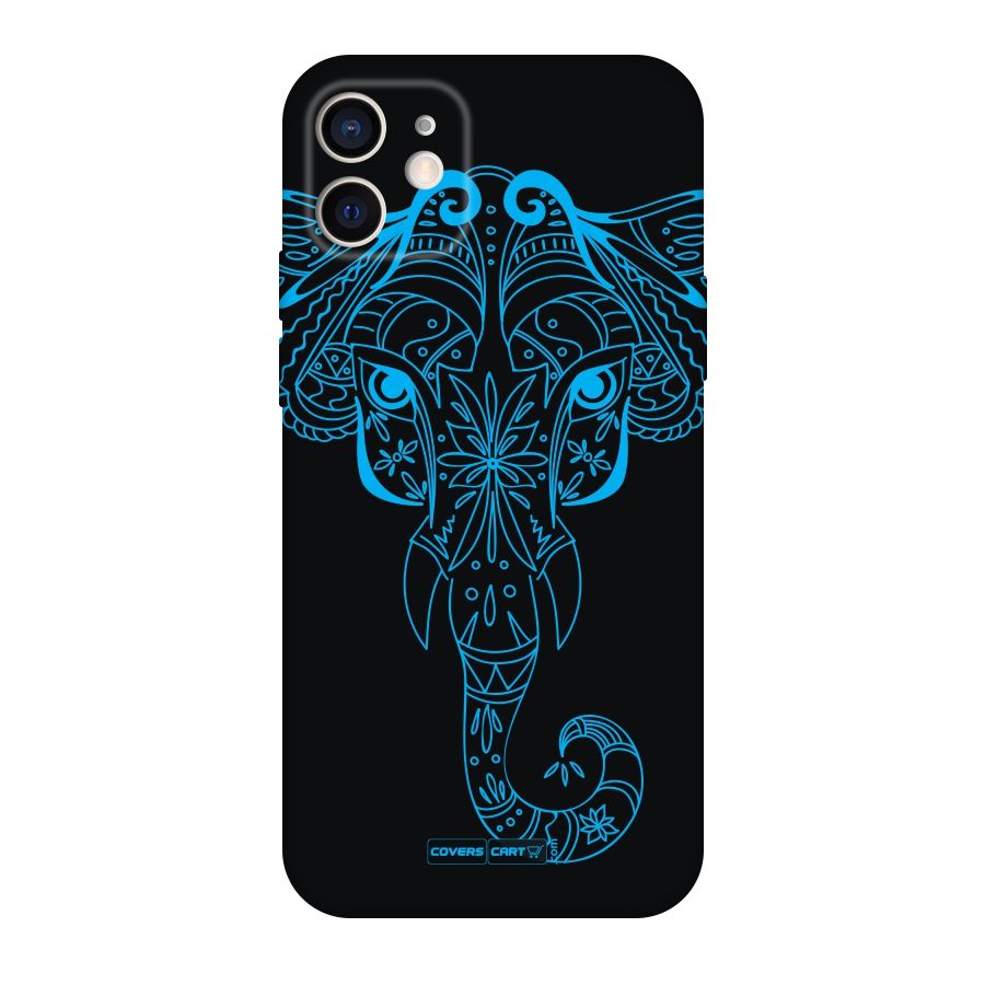 Blue Elephant Ethnic Original Polycarbonate Back Case for iPhone 12